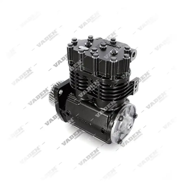 2) 1080437,1186722,1188844,1570594,1590264,1612335,1186722SP,KZ433,KZ433\1RM,KZ433\1X50, 1300130002, (7600 750 004, 423087 con engranaje), Bicilíndrico, Compresor de aire, Compresor de freno de aire, Vaden