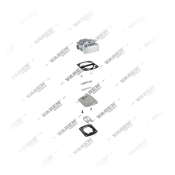 2) K007979,K029170K50,42533832, K007979 KNORR-BREMSE   Culata, Kits de reparación de compresores de frenos de aire, Vaden