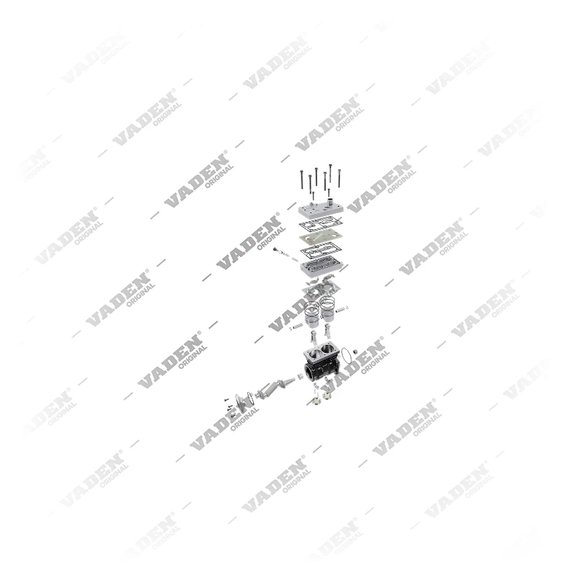 9) 9125100000SP2,9125100010SP2,9061302515SP2,9061304615SP2, 9125100000SP2 WABCO   (без снаряжения), Двухцилиндровый, Компрессор воздуха, Ваден