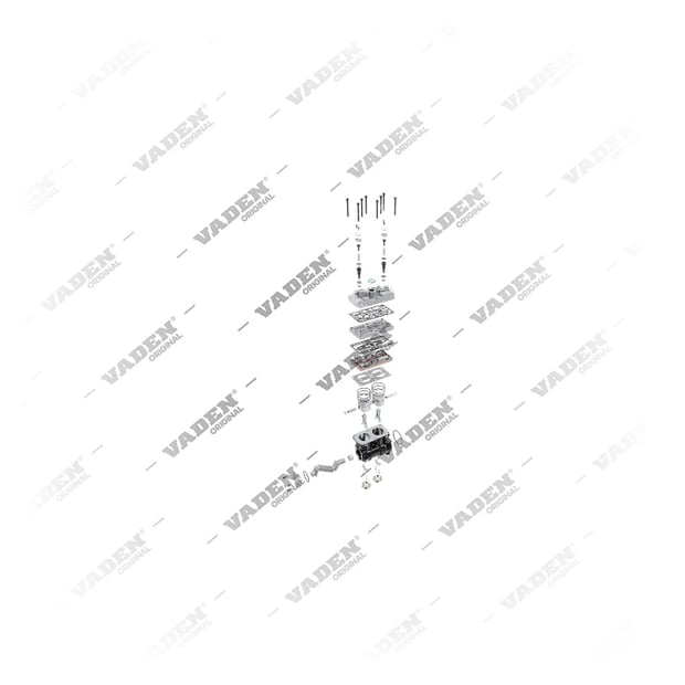 9) K038653N00,K038653N05,K038653N55,K181219N00,LK4970,1918307, LK4970 KNORR-BREMSE Double cylindre, Compresseur d'air, Vaden