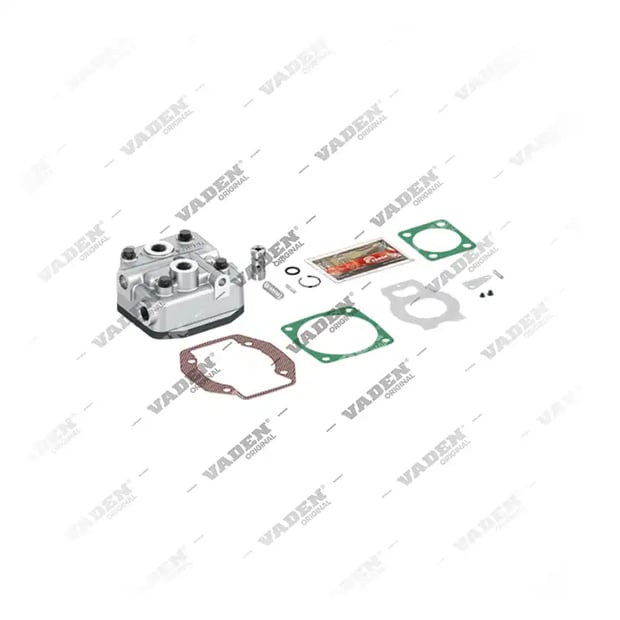 1) , 29 04 50 Testa del cilindro, Kit di riparazione per compressori per freni ad aria, Vaden