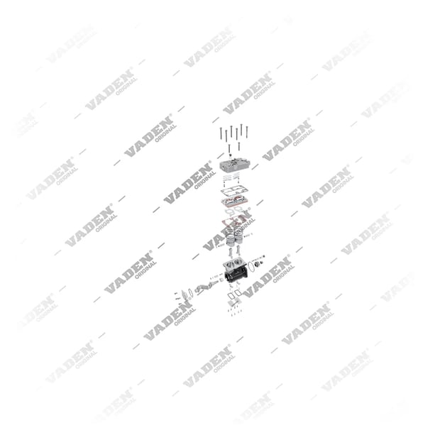 9) II30899SP1,II30899ATVSP1,K000237000SP1,K000237C57SP1,K000237VSP1,K000237X00SP1,LP4960SP1,20442353SP1,8112851SP1,81128514SP1,8157550SP1,85000065SP1, 1300 050 006 (7600 880 002, 1677848 com engrenagem), Cilindro duplo, Compressor de ar, Vaden