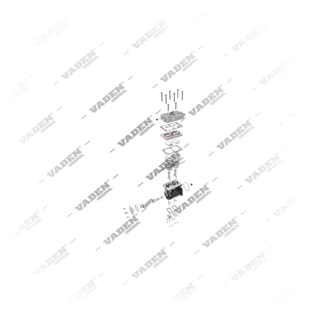 9) K002031000,K002031ES,LP4992,70330098,85000199, K002031ES KNORR-BREMSE Bicilíndrico, Compresor de aire, Vaden
