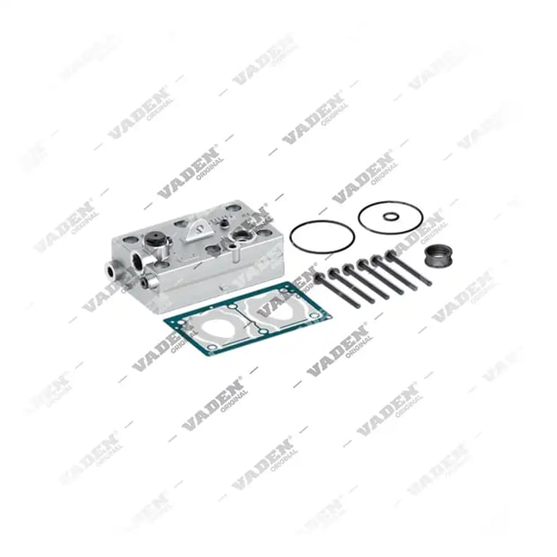 1) 9125109422, 11 25 55 Compressor Cylinder Head, Air Brake Compressor Repair Kits, Vaden