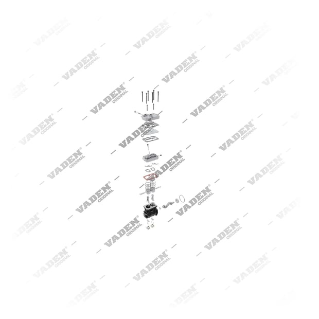 9) 1451651,1736785,9115045060, 1451651 DAF CF 85.360 Bicilíndrico, Compresor de aire, Vaden