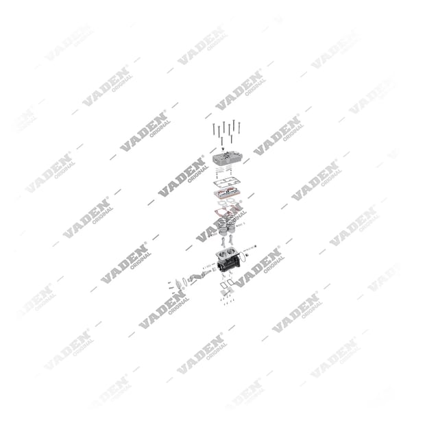 9) II30899,II30899ATV,II30899V,K000237000,K000237C57,K000237X00,K000237X57,LP4960,20442353,8112851,8157550,85000065, II30899 KNORR-BREMSE Bicilíndrico, Compresor de aire, Vaden