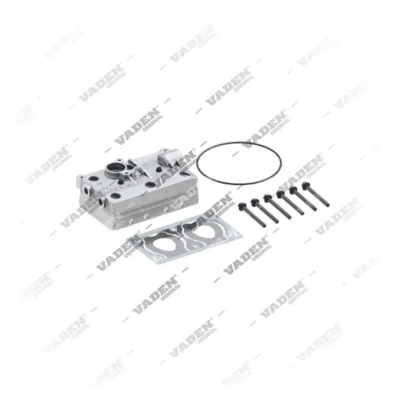 1) 9125509362,22794275, 13 36 10 Cabeçote, Kit reparo do compressor de freio a ar, Vaden