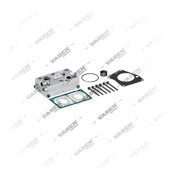 1) 9125109372,4601300015, 11 25 30 Testa del cilindro, Kit di riparazione per compressori per freni ad aria, Vaden