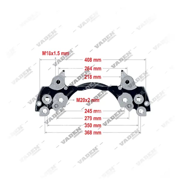 MERITOR ELSA 195 /ELSA 225 /EX 225- 22.5", Bremssattel-Träger, Bremssattelträger 4122004