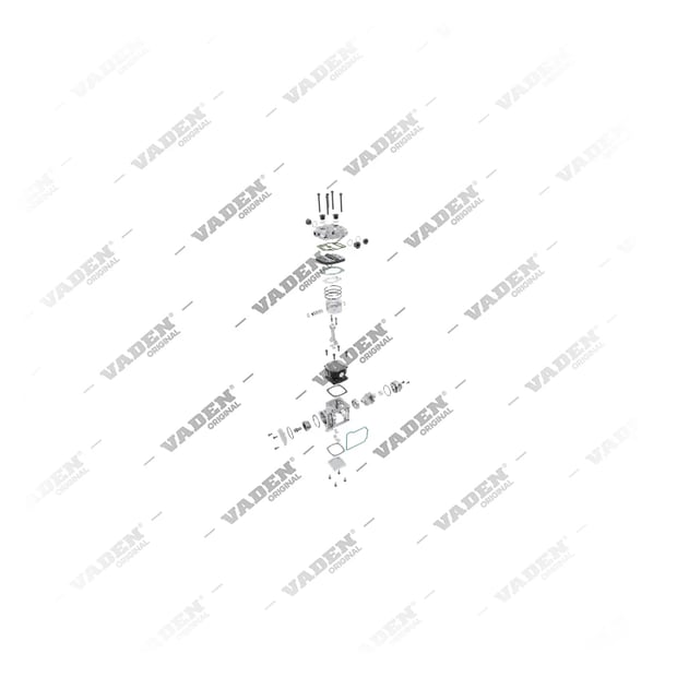 9) 4071301515, 1100 190 001 Single Cylinder, Air Compressor, Vaden