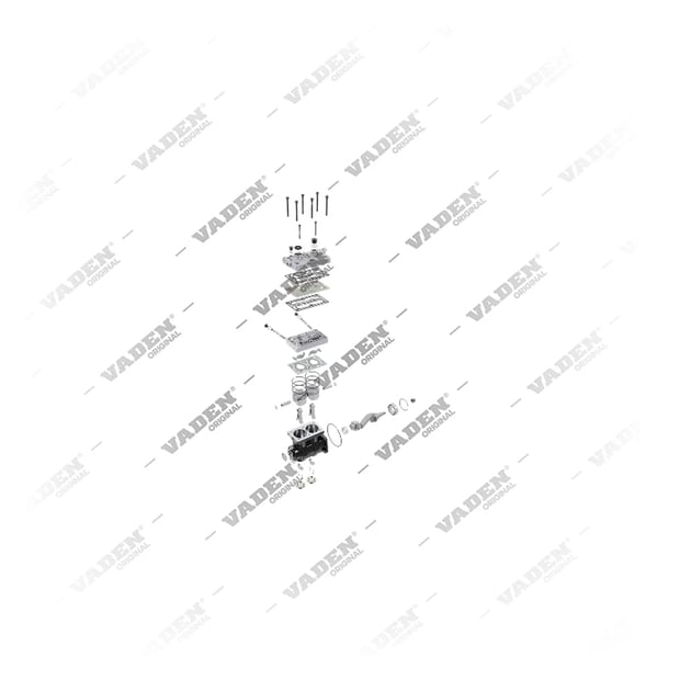 9) 9125120060,9125120067,20770303, 9125120060 WABCO   Bicilíndrico, Compresor de aire, Vaden