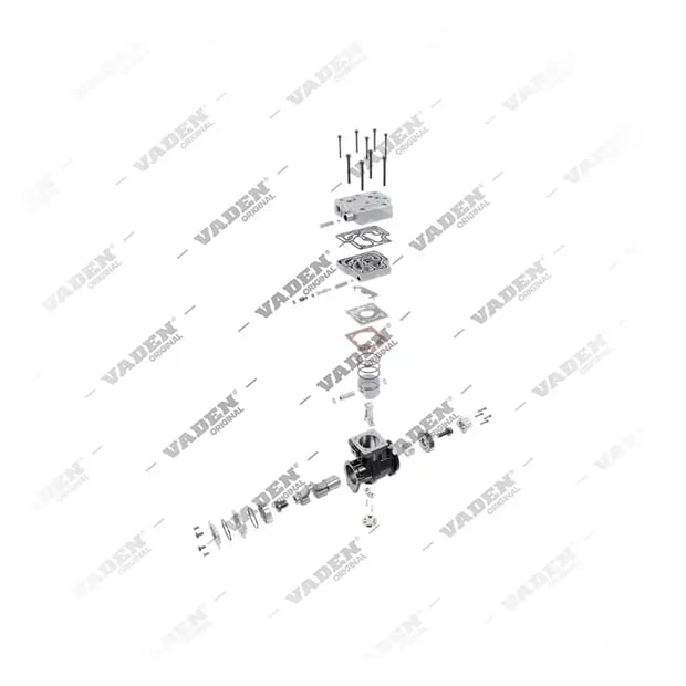 9) 3104216,3687343,3690864,4318220,9111530190,9111530197, 4318220 CUMMINS ISX Einzylinder, Luftkompressor, Vaden
