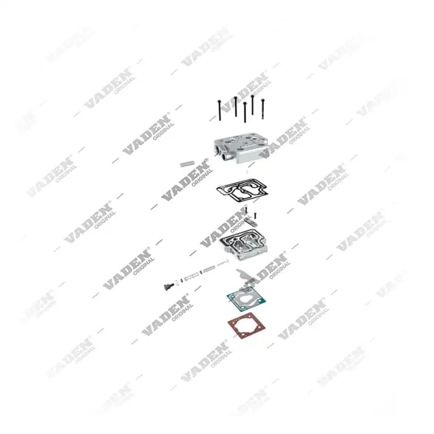 2) 9111539442, 911 153 944 2 Compressore Testa del cilindro, Kit di riparazione per compressori per freni ad aria, Vaden