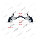 2121592,SP1037126,5021175268,0004230606,K000027,871372, 2121592 SCANIA SB6... / SB7...- 22.5", Support d'étrier, support d'étrier, Vaden