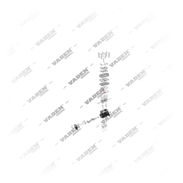 9) K033404N00,K051401N00,LP4865,5257939, K051401N00 KNORR-BREMSE   Bicilíndrico, Compresor de aire, Vaden