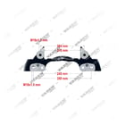68325994, 68325994 MERITOR   ELSA 195 /ELSA 225 /EX 225- 22.5", Support d'étrier, support d'étrier, Vaden