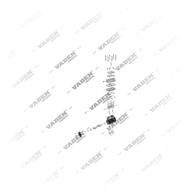 9) K033392N00,LP4864,5257938, 5257938 Bicilíndrico, Compresor de aire, Vaden