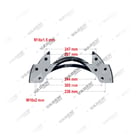 68323215,MCK1185, MCK1185 MERITOR DX 195  ELSA 195 /ELSA 225 /EX 225- 19.5", Держатель суппорта, Скоба Суппорта, Ваден