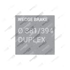, Wedge Brake Ø 381/394 DUPLEX Wedge Brake Repair Kit, Brake Caliper Types, Vaden
