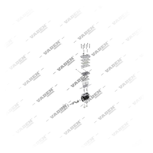 9) 4127040270,22040497, 4127040270 WABCO   Двухцилиндровый, Компрессор воздуха, Ваден