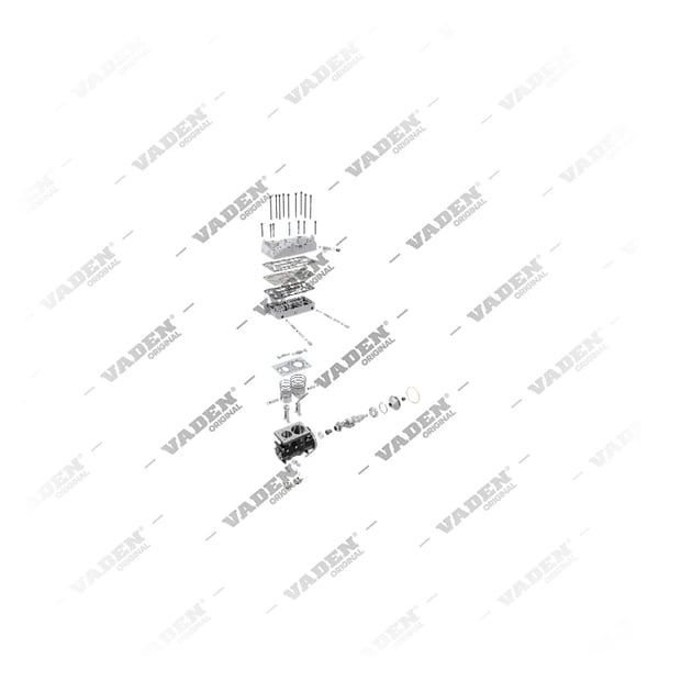 9) 9127180010,2020653, 2020653 EURO6, Twin Cylinder, Air Compressor, Vaden