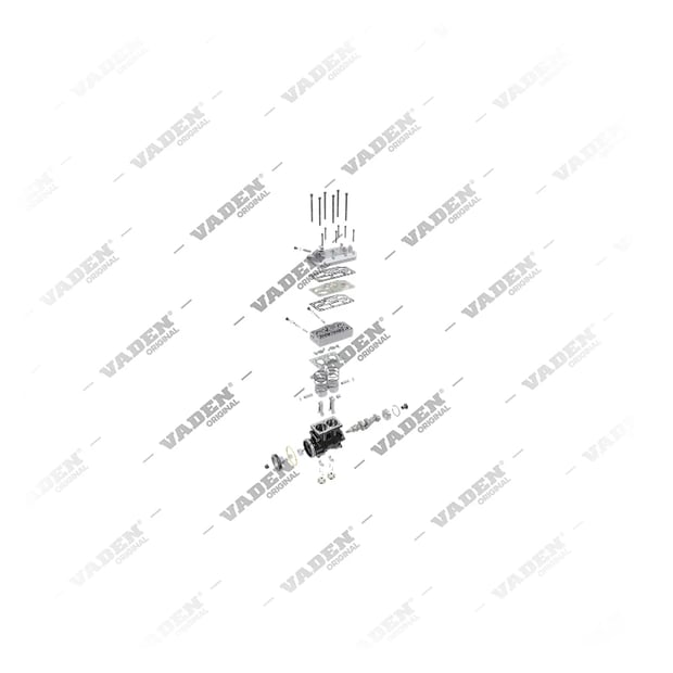 9) 9125180050,1883118, 1883118 DAF CF 410 EURO6  Двухцилиндровый, Компрессор воздуха, Ваден