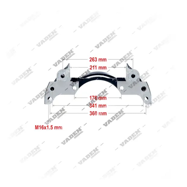 4022013 PAN 19 / PAN 22 SINGLE- L - 19.5" Caliper Carrier, Brake Caliper Carrier