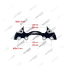 68321281, 68321281 MERITOR LISA LISA- 22.5", Suporte de pinça, Vaden