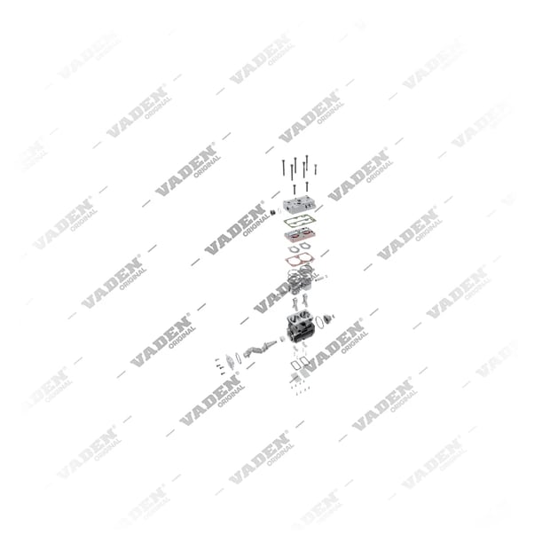 9) 5001836982SP1,5010295545SP1,LP4845SP1, 5001836982SP1 RENAULT TRUCKS   (7600 750 008, 5000686842 con engranaje), Bicilíndrico, Compresor de aire, Vaden