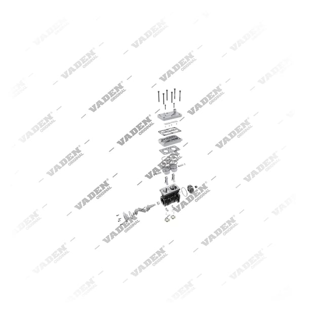 9) 9061300215,9061301015,9061302315,4115530000, 4115530000 WABCO Bicilíndrico, Compresor de aire, Vaden