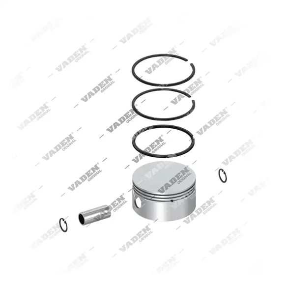 1) 51541196001, 7000 102 100 Ø100,00mm (STD) Pistone e anello, Kit di riparazione per compressori per freni ad aria, Vaden