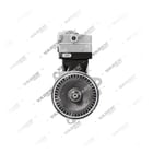 4147040270SP1,22040497SP2, 1300250003, (7600 850 008, 3161258, 7403161258 avec engrenage), Double cylindre, Compresseur d'air, Compresseur de frein à air, Vaden