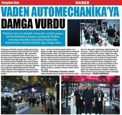 Vaden setzt Akzente auf der Automechanika