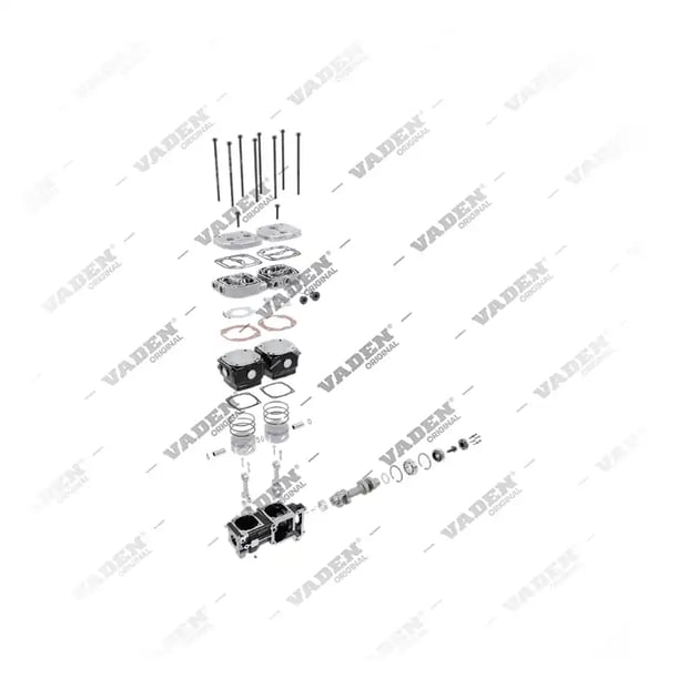 9) 51541007237, 1200 020 003 Twin Cylinder, Air Compressor, Vaden