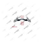 6401750022, 6401750022 WABCO PAN 17 PAN 17- R - 17.5", Suporte de pinça, Vaden