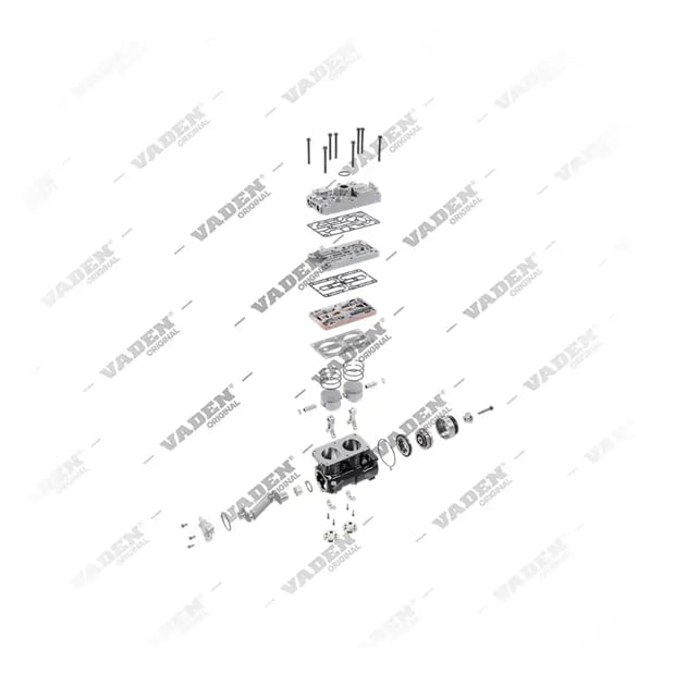 9) 1936297,2477703,2577075,2760238,2760241,2767828,K155402N05,K166784N00,K173752N05,LS4903, K155402N05 EURO6, With Clutch, Air Compressor, Vaden