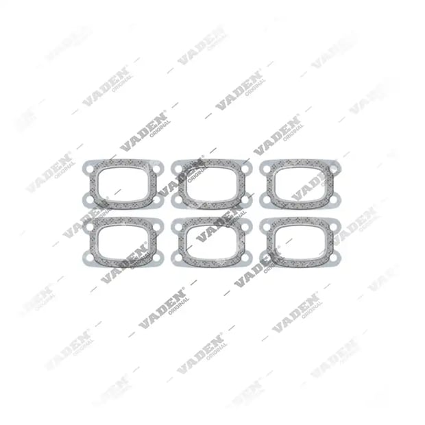 1) 1543858,3165748,8130038, 1300 01 008 Gasket, Exhaust Manifold, Vaden