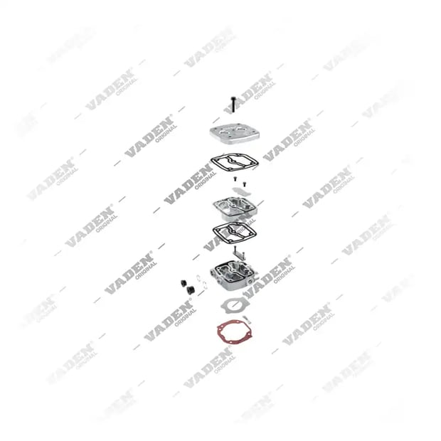 2) 4121008042,4121008072,51541146074, 12 02 50 Testa del cilindro, Kit di riparazione per compressori per freni ad aria, Vaden