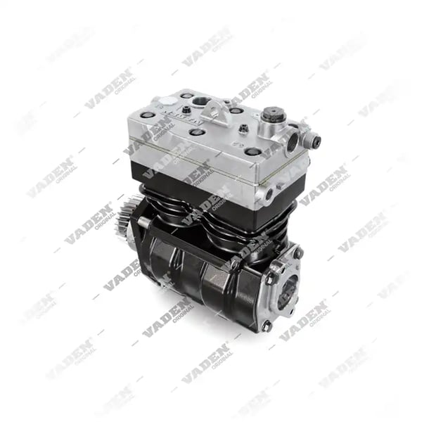 2) 4571304915,4571307115,9125101040, A4571304915 MERCEDES BENZ AXOR 2 2435 Double cylindre, Compresseur d'air, Vaden