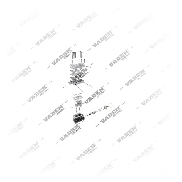 9) 9127180000,2133506, 2133506 DAF XF II 480 EURO6 EURO6, Doppio cilindro, Compressore d'aria, Vaden