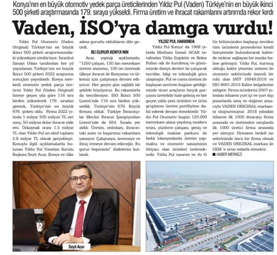 VADEN Deixa a Sua Marca na ISO!