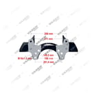 K007475, K007475 KNORR-BREMSE SN6 SN6.../ SN7.../ SK7...- 22.5", Support d'étrier, support d'étrier, Vaden