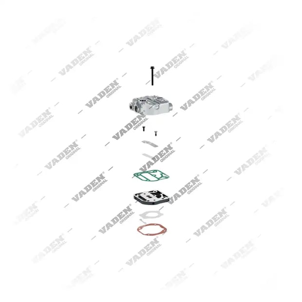 2) I90153004, 11 08 60 Culata, Kits de reparación de compresores de frenos de aire, Vaden