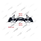100519,K015308,100519, K015308 KNORR-BREMSE SN7  SN6.../ SN7.../ SK7...- 22.5", Bremssattel-Träger, Bremssattelträger, Vaden