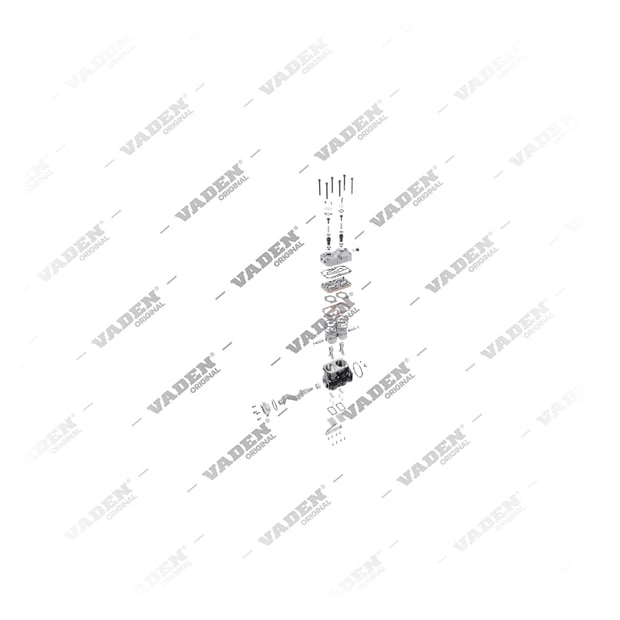 9) 1189487,1194135,1194415,K001126,K001126000,LK4936,41211122,41211340,99471919, 1189487 Twin Cylinder, Air Compressor, Vaden