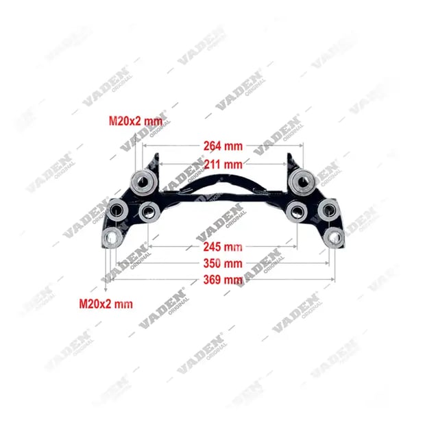 4122015 - VOLVO DUCO- 19.5", Support d'étrier, support d'étrier