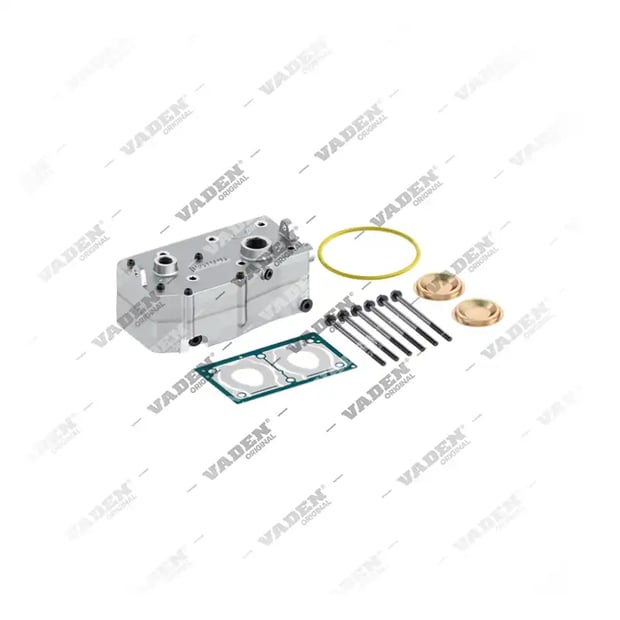 1) 9125189202,1679247, 1679247 DAF XF105 Cabeçote, Kit reparo do compressor de freio a ar, Vaden