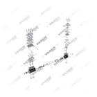9125103000,9125103030,4571303815,4571305015, A4571305015 MERCEDES BENZ CONECTO O345 OM447 Трехцилиндровый компрессор, Компрессор воздуха, Ваден
