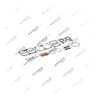 , 1500 160 500 Kit di riparazione, Kit di riparazione per compressori per freni ad aria, Vaden