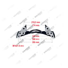 K005606, 3522021 SB5... / SN5...- 17.5" Caliper Carrier, Brake Caliper Carrier, Vaden